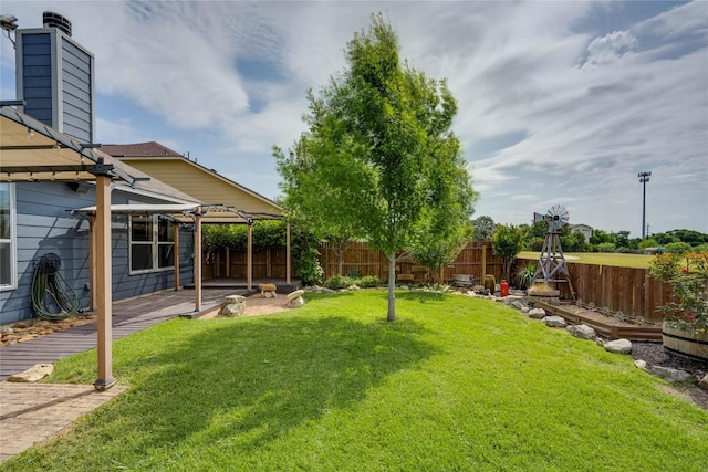 205 Talon Grasp Trl, Leander, TX 78641 - view of yard with a pergola and a patio area