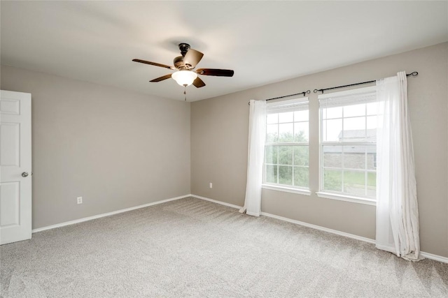 205 Talon Grasp Trl, Leander, TX 78641 - carpeted empty room with ceiling fan and baseboards