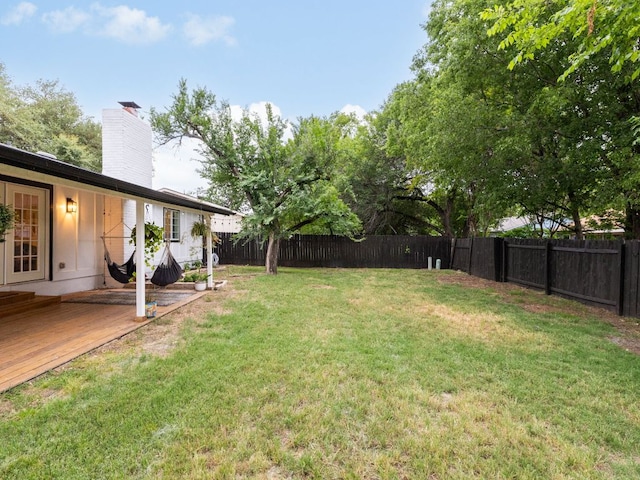 2812 Sissinghurst Dr, Austin, TX 78745 - view of yard featuring a deck
