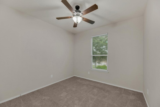 5928 Pescia St, Round Rock, TX 78665 - carpeted spare room with baseboards and ceiling fan