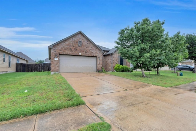 5928 Pescia St, Round Rock, TX 78665 - view of front of home featuring brick siding, a garage, and concrete driveway