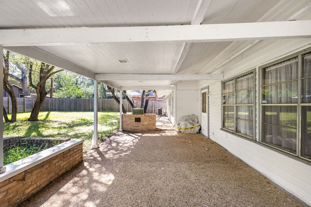 4007 Edgerock Dr, Austin, TX 78731 - fenced backyard with a patio