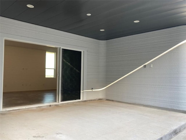 112 Rough Creek Rd, Georgetown, TX 78628 - spare room featuring concrete flooring and recessed lighting