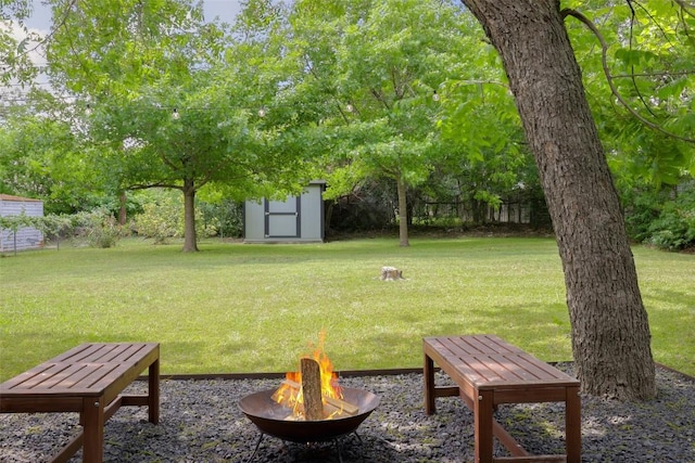 4906 Hilldale Dr, Austin, TX 78723 - view of green lawn with a fire pit