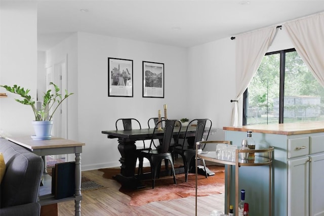 4906 Hilldale Dr, Austin, TX 78723 - dining area featuring light wood-style flooring