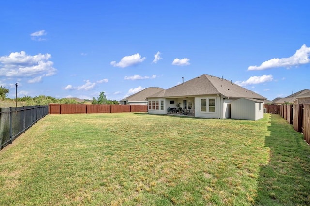 back of house featuring a patio area