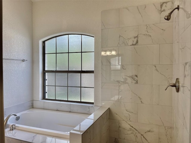 1816 Lancaster St, San Marcos, TX 78666 - bathroom with a bath and a tile shower