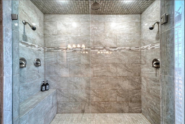 11805 Lake Stone Dr, Austin, TX 78738 - bathroom featuring a tile shower