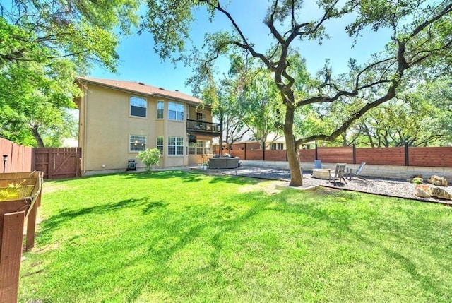 11805 Lake Stone Dr, Austin, TX 78738 - view of yard featuring a patio and a balcony