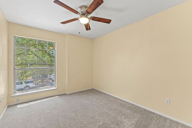 9216 Vigen Cir, Austin, TX 78748 - carpeted empty room featuring baseboards and a ceiling fan