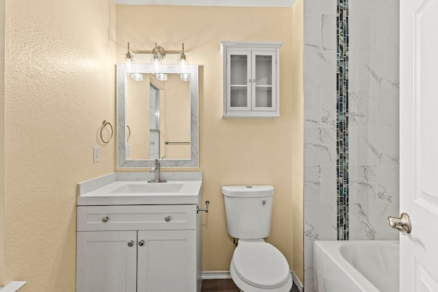 9216 Vigen Cir, Austin, TX 78748 - bathroom with vanity and a textured wall