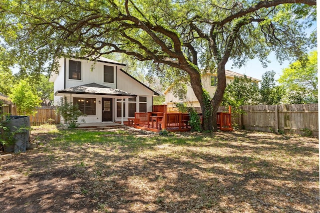 9216 Vigen Cir, Austin, TX 78748 - fenced backyard with a deck