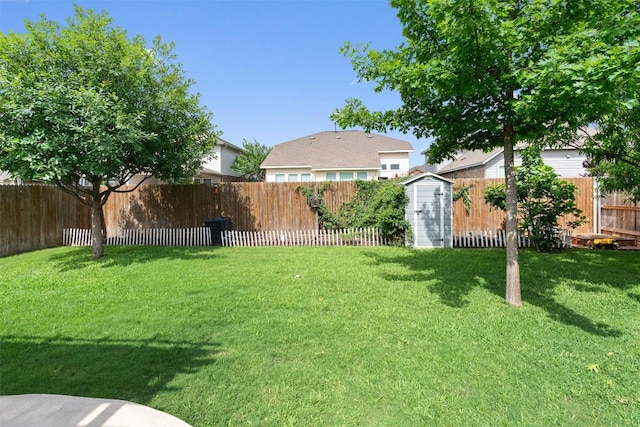 8058 Arezzo Dr, Round Rock, TX 78665 - fenced backyard featuring a storage shed