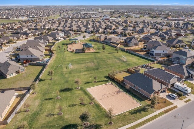 8058 Arezzo Dr, Round Rock, TX 78665 - aerial view of property and surrounding area with nearby suburban area