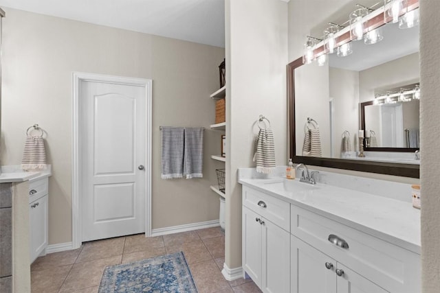 8058 Arezzo Dr, Round Rock, TX 78665 - full bathroom with vanity and tile patterned flooring