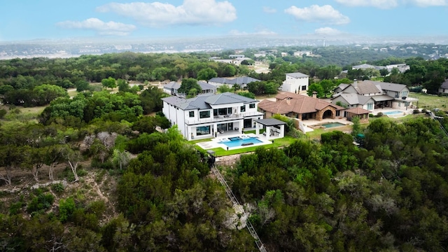 912 Watercliffe, Lago Vista, TX 78645 - bird's eye view of a pool