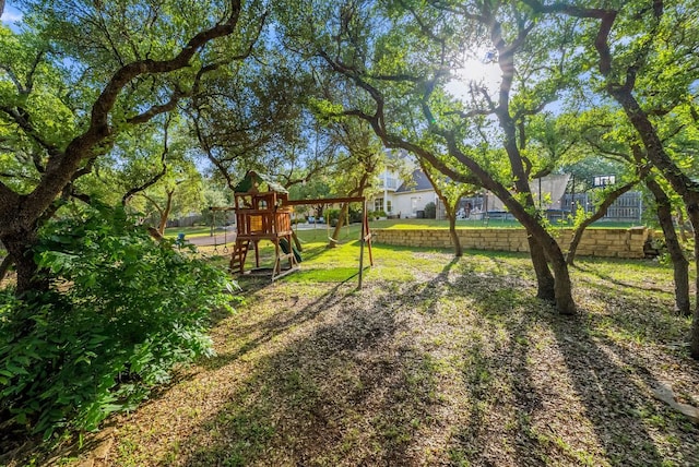 8909 Gallant Fox Rd, Austin, TX 78737 - view of yard with a playground