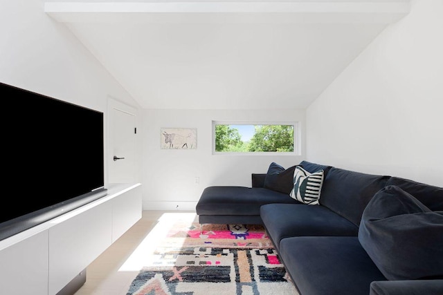 2305 E 17th St Unit B, Austin, TX 78702 - living room with vaulted ceiling