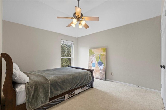 12013 Tarraza Ct, Austin, TX 78732 - bedroom featuring carpet flooring, baseboards, and a ceiling fan