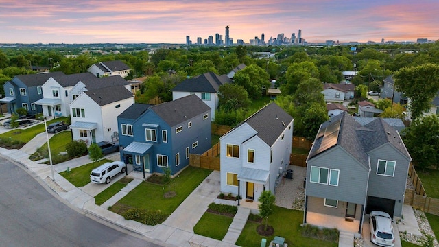 1194 Sarabeth Way, Austin, TX 78721 - aerial view at dusk of a residential view