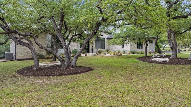 13213 Meridian Park Blvd, Austin, TX 78739 - view of green lawn featuring central AC