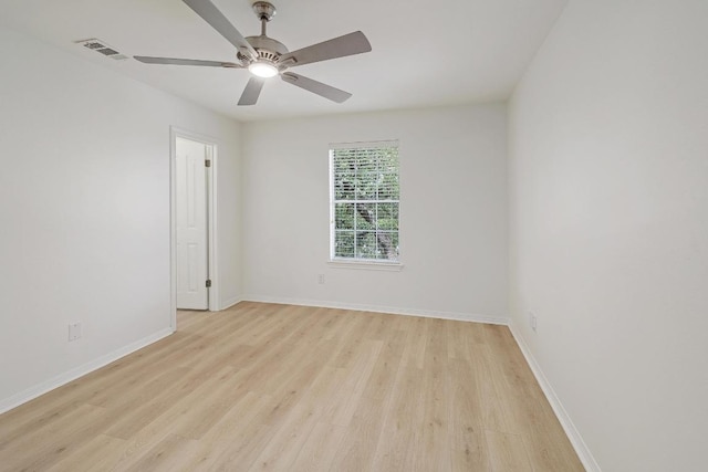 12207 Carlsbad Dr, Austin, TX 78738 - empty room featuring light wood finished floors and ceiling fan