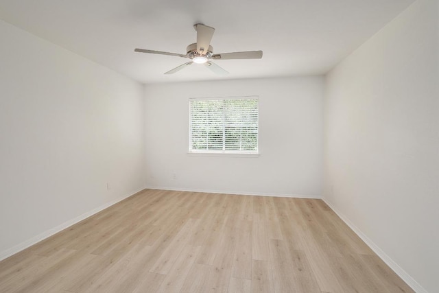 12207 Carlsbad Dr, Austin, TX 78738 - empty room with light wood-type flooring and ceiling fan