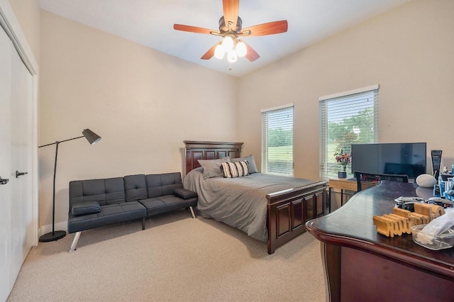 10305 Pickfair Dr, Austin, TX 78750 - bedroom featuring carpet and a ceiling fan