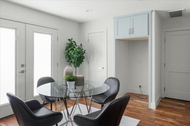 89 Jan Ln, Georgetown, TX 78626 - dining area featuring wood finished floors and baseboards