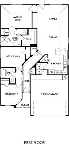 113 Evening Dusk Dr, Kyle, TX 78640 - home floor plan