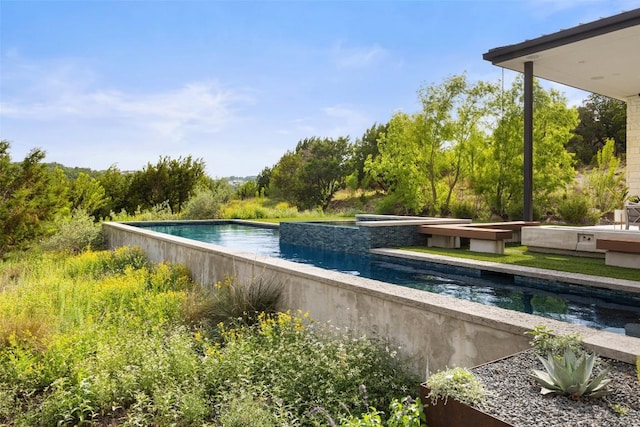 4202 Serene Hills Dr, Austin, TX 78738 - view of pool with an infinity pool