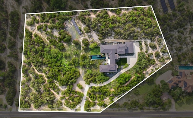 4202 Serene Hills Dr, Austin, TX 78738 - view of property location featuring property parcel outlined
