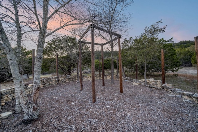 105 Valley View Trl, Comfort, TX 78013 - view of yard at dusk