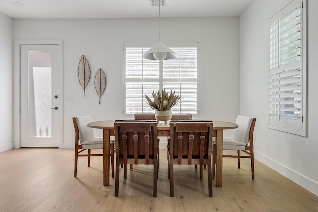 1809 Pasadena Dr, Austin, TX 78757 - dining room with light wood-style flooring and baseboards