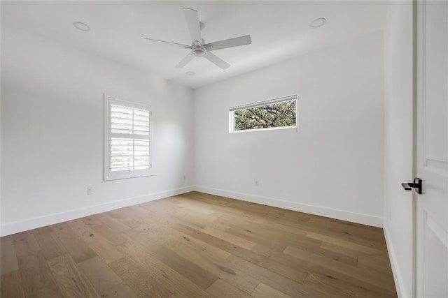 1809 Pasadena Dr, Austin, TX 78757 - unfurnished room with light wood-style flooring and a ceiling fan