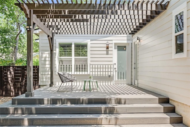 1809 Pasadena Dr, Austin, TX 78757 - wooden terrace featuring a pergola
