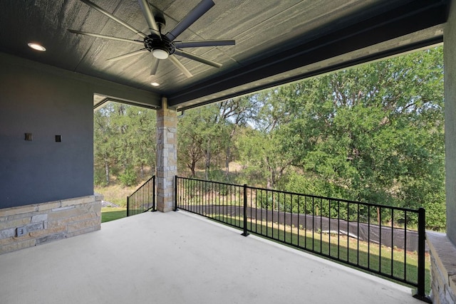 310 Apache Tears, Horseshoe Bay, TX 78657 - view of patio / terrace featuring ceiling fan