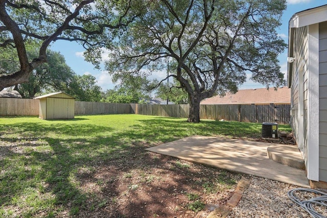 302 Martin Luther King St, Georgetown, TX 78626 - view of yard featuring a patio area and central AC unit