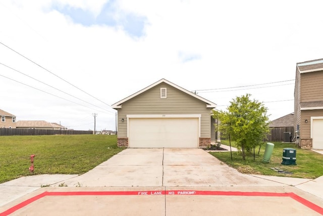 533 Peony Ct, Jarrell, TX 76537 - view of front of property featuring brick siding and central AC unit