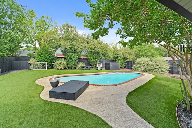 12308 Wycliff Ln, Austin, TX 78727 - view of swimming pool featuring a fenced backyard and a patio area