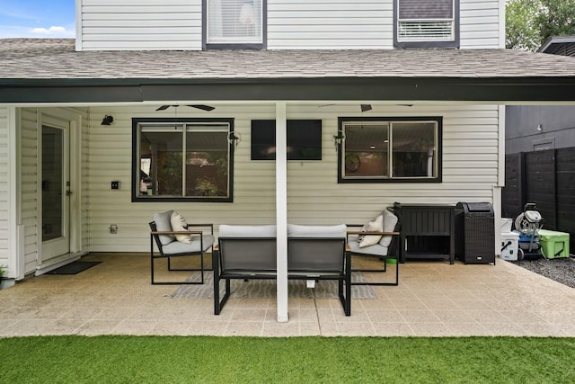 12308 Wycliff Ln, Austin, TX 78727 - view of patio with an outdoor hangout area
