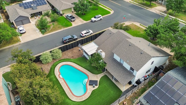 12308 Wycliff Ln, Austin, TX 78727 - aerial view of property and surrounding area featuring a pool area