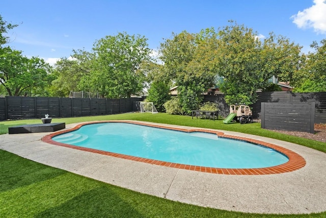 12308 Wycliff Ln, Austin, TX 78727 - view of swimming pool with a fenced backyard