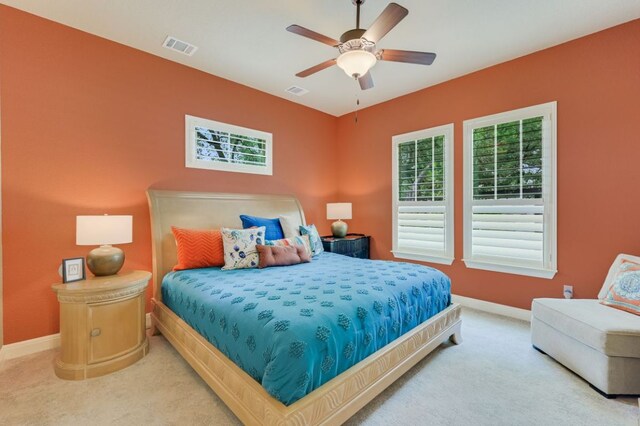 12525 Gray Camlet Ln, Austin, TX 78748 - carpeted bedroom featuring baseboards and ceiling fan