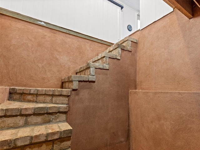 view of stairway