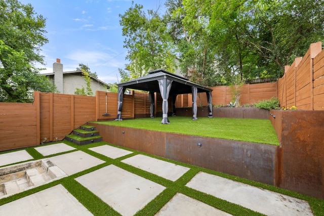 607 Terrell Hill Dr Unit B, Austin, TX 78704 - view of yard featuring a gazebo and a patio