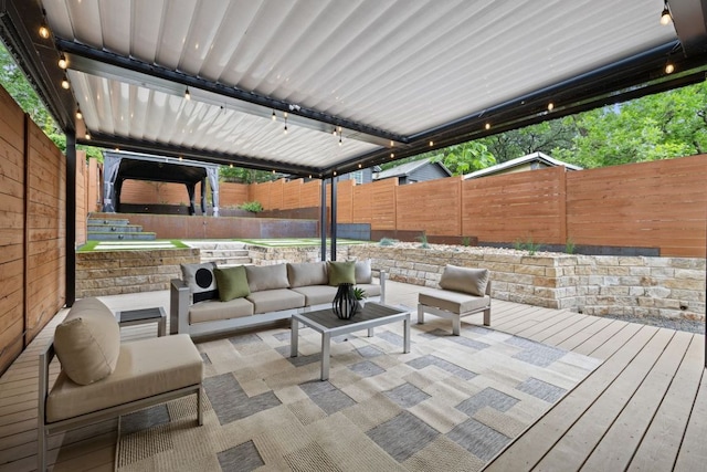 607 Terrell Hill Dr Unit B, Austin, TX 78704 - fenced backyard featuring an outdoor living space and a patio area