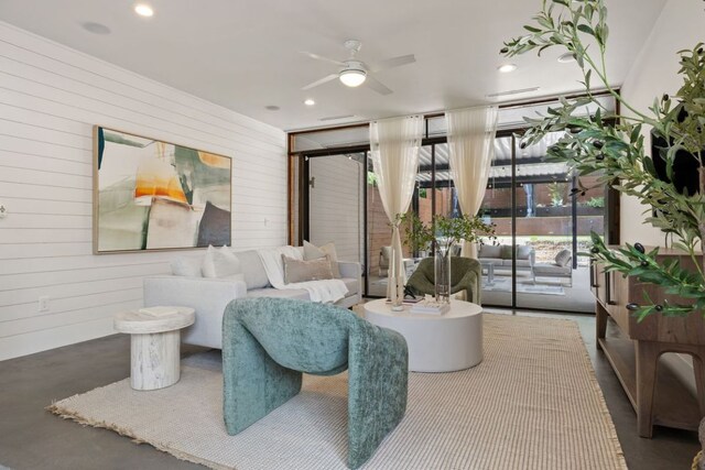 607 Terrell Hill Dr Unit B, Austin, TX 78704 - common area featuring wooden walls and recessed lighting
