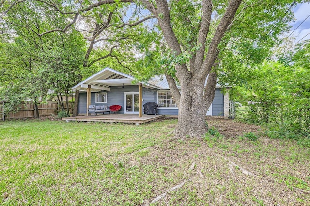 906 Hermitage Dr, Austin, TX 78753 - rear view of property featuring a deck
