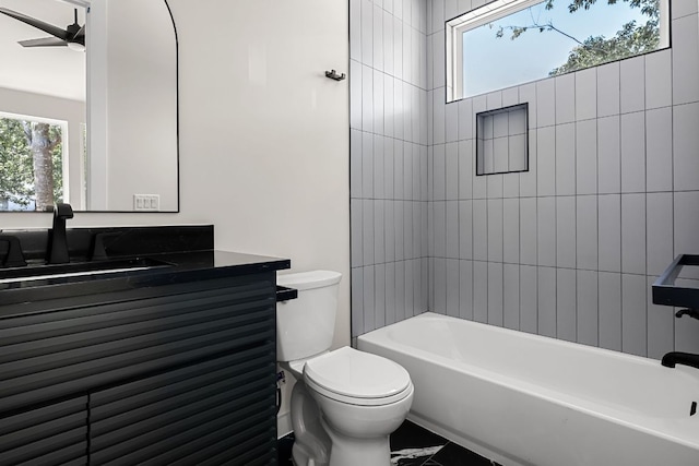 517 Tillery St Unit 1, Austin, TX 78702 - full bathroom with vanity and shower / bath combination